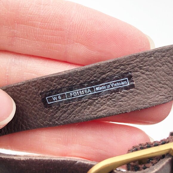 UGG Farrah Y2K Platform Wedge Brown Strappy Sandals Womens 6 - Picture 9 of 11